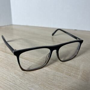 Warby Parker Fletcher M 125 Eyeglasses Black Gray Brown 55-15-145 Frames